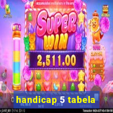 handicap 5 tabela